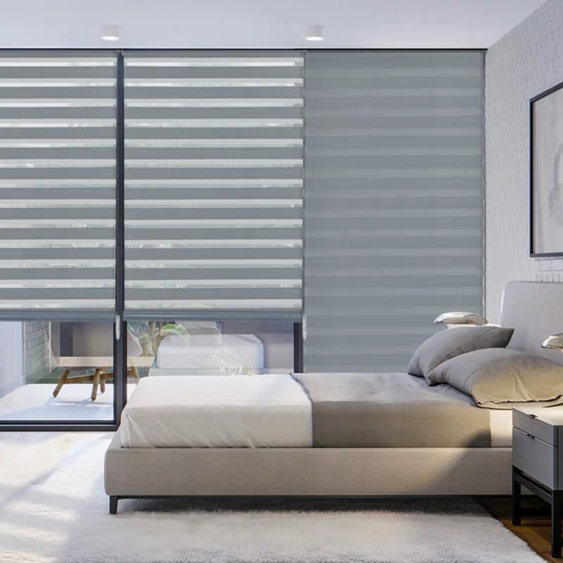 Schlafzimmer Zebra-Jalousien